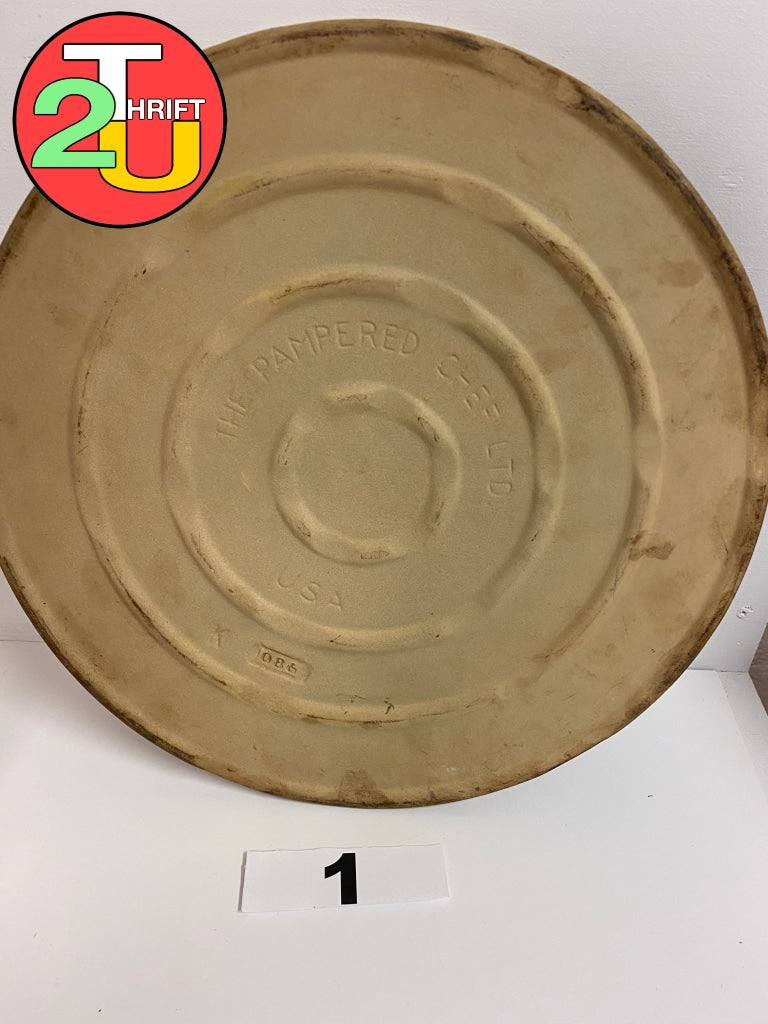 Pampered Chef Pizza Pan Stoneware Thrift2U