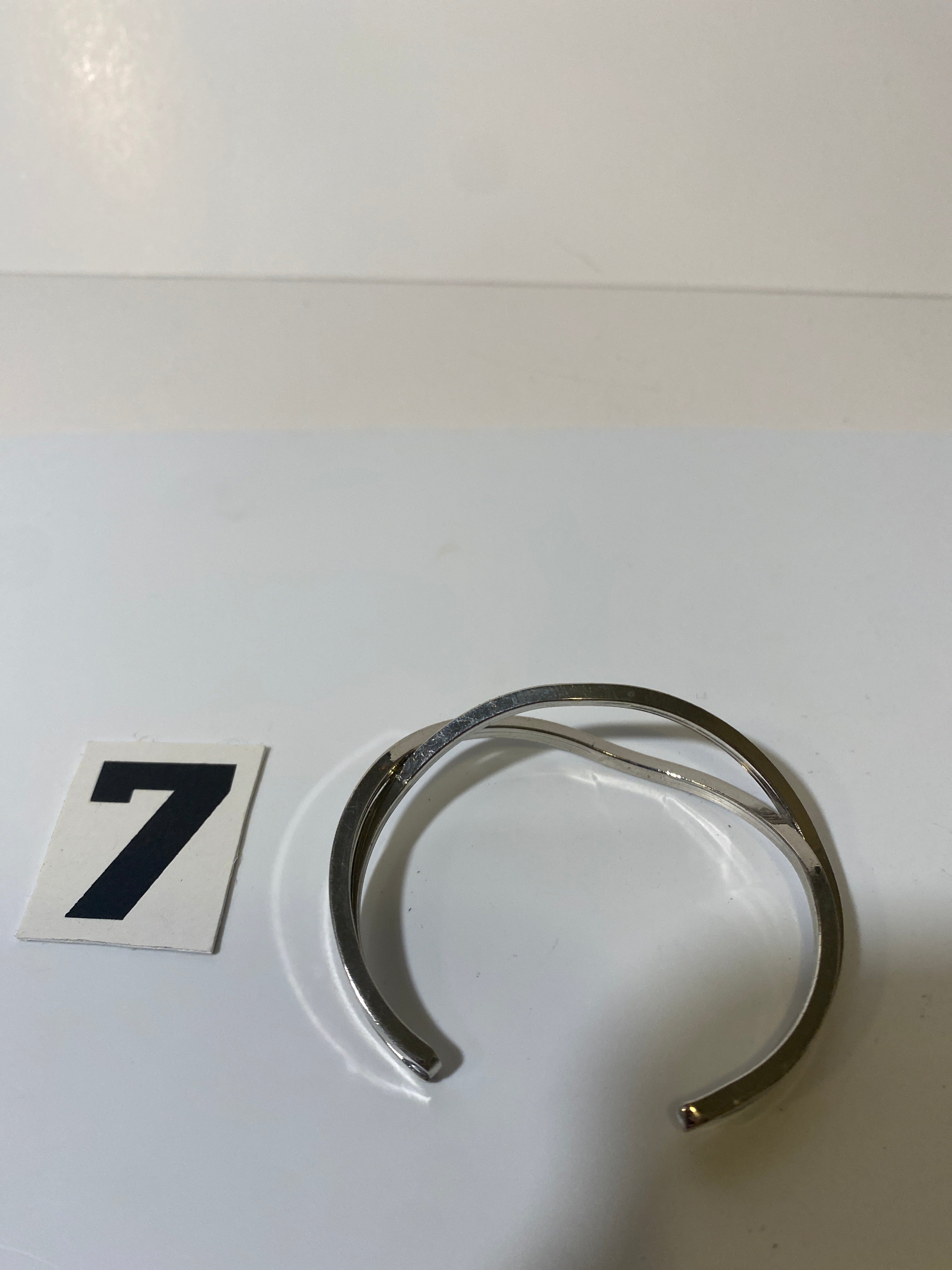 Woven Silver Tone Bracelet