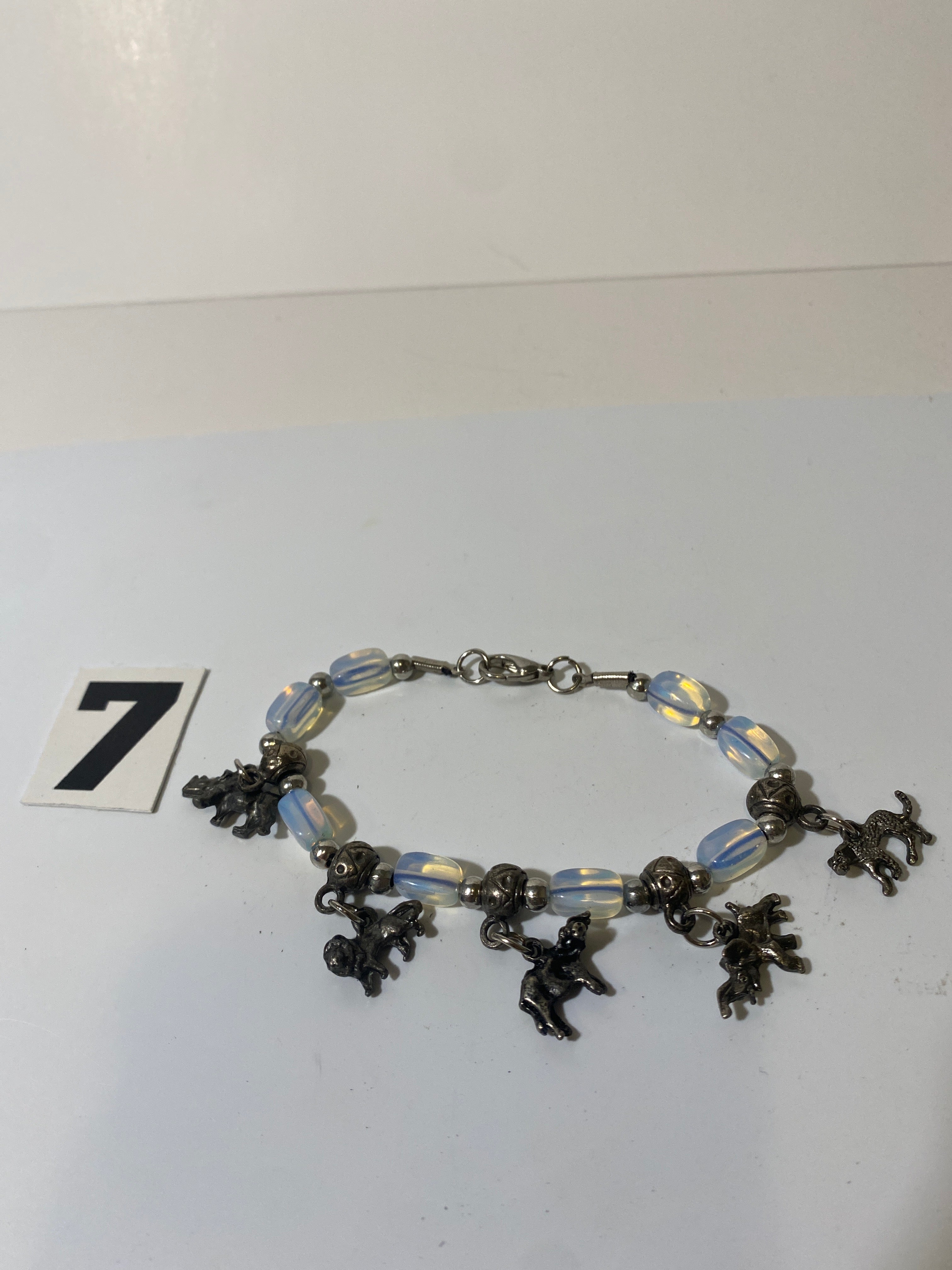 Silver Tone Wild Life Charm Bracelet