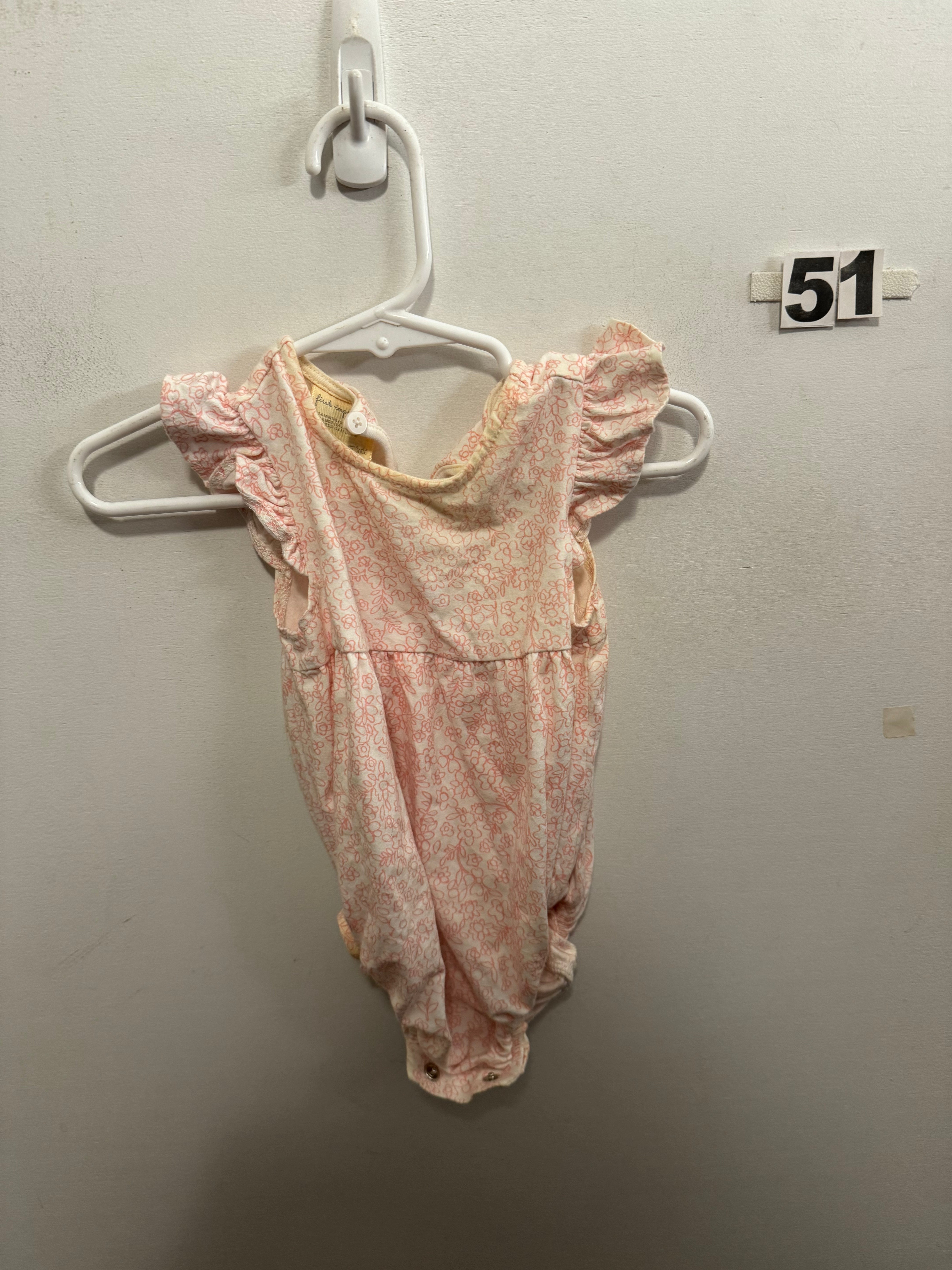 Girls 3-6m Pink Shirt