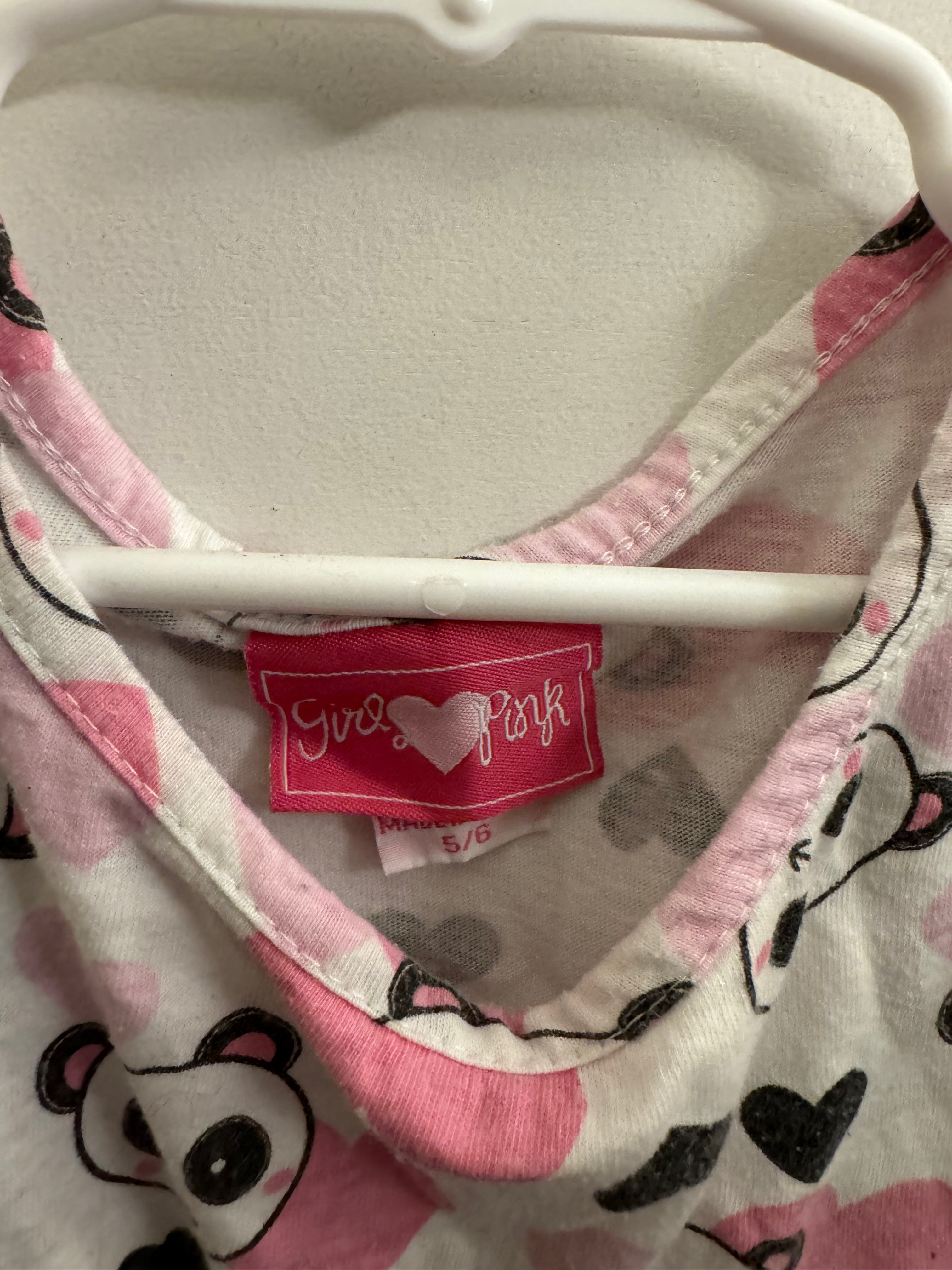 Girls 5/6 Panda Dress