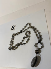Load image into Gallery viewer, Blue Gray Beaded Necklace
