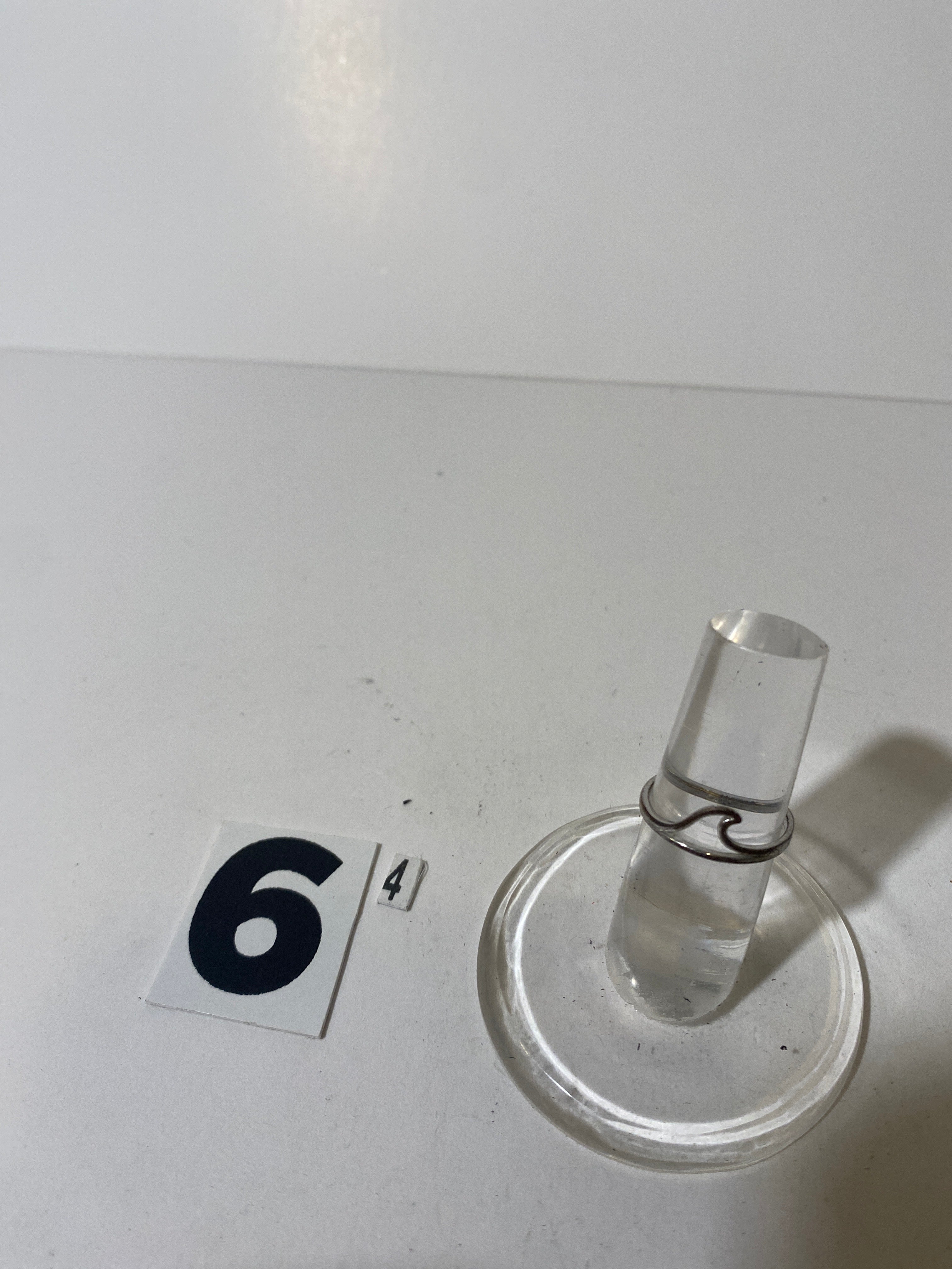 Silver Tone Wave Ring