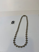 Load image into Gallery viewer, Silver Tone Ball Choker Necklace
