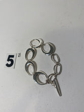 Load image into Gallery viewer, Silver Tone Hoop Bracelet
