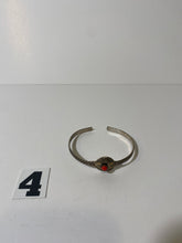 Load image into Gallery viewer, Orange Stone Chrome Bracelet
