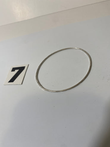 Thin Silver Tone Bracelet