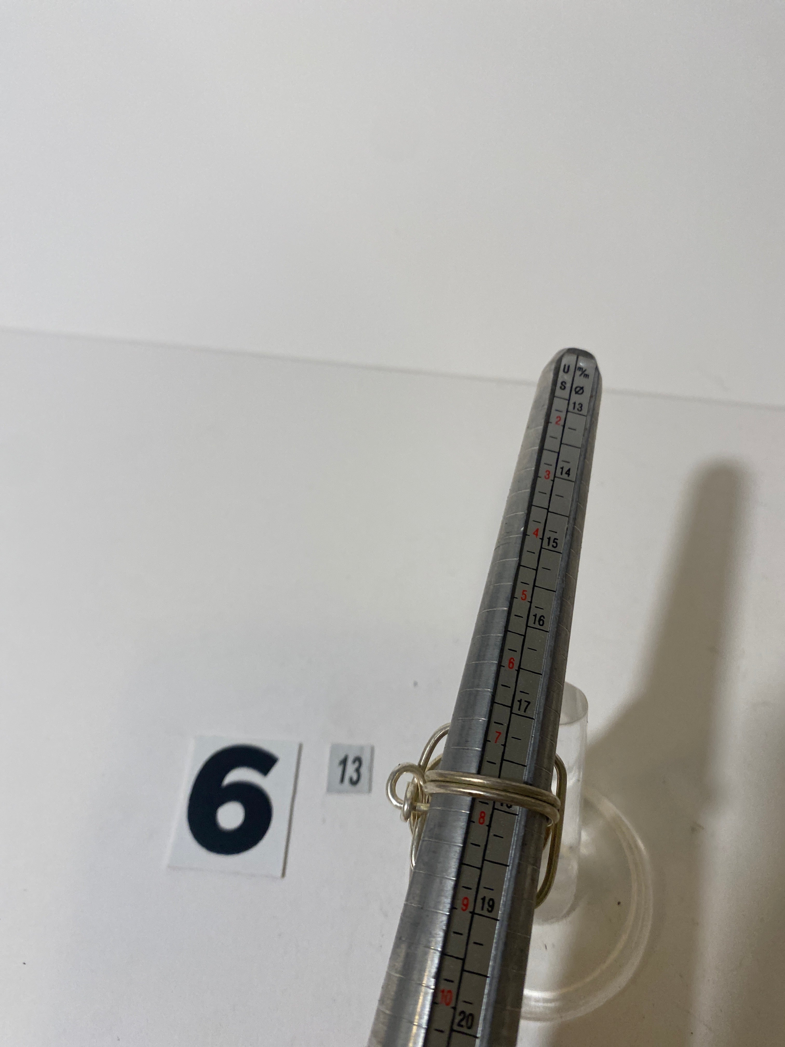 Silver Tone Clear Stone Ring