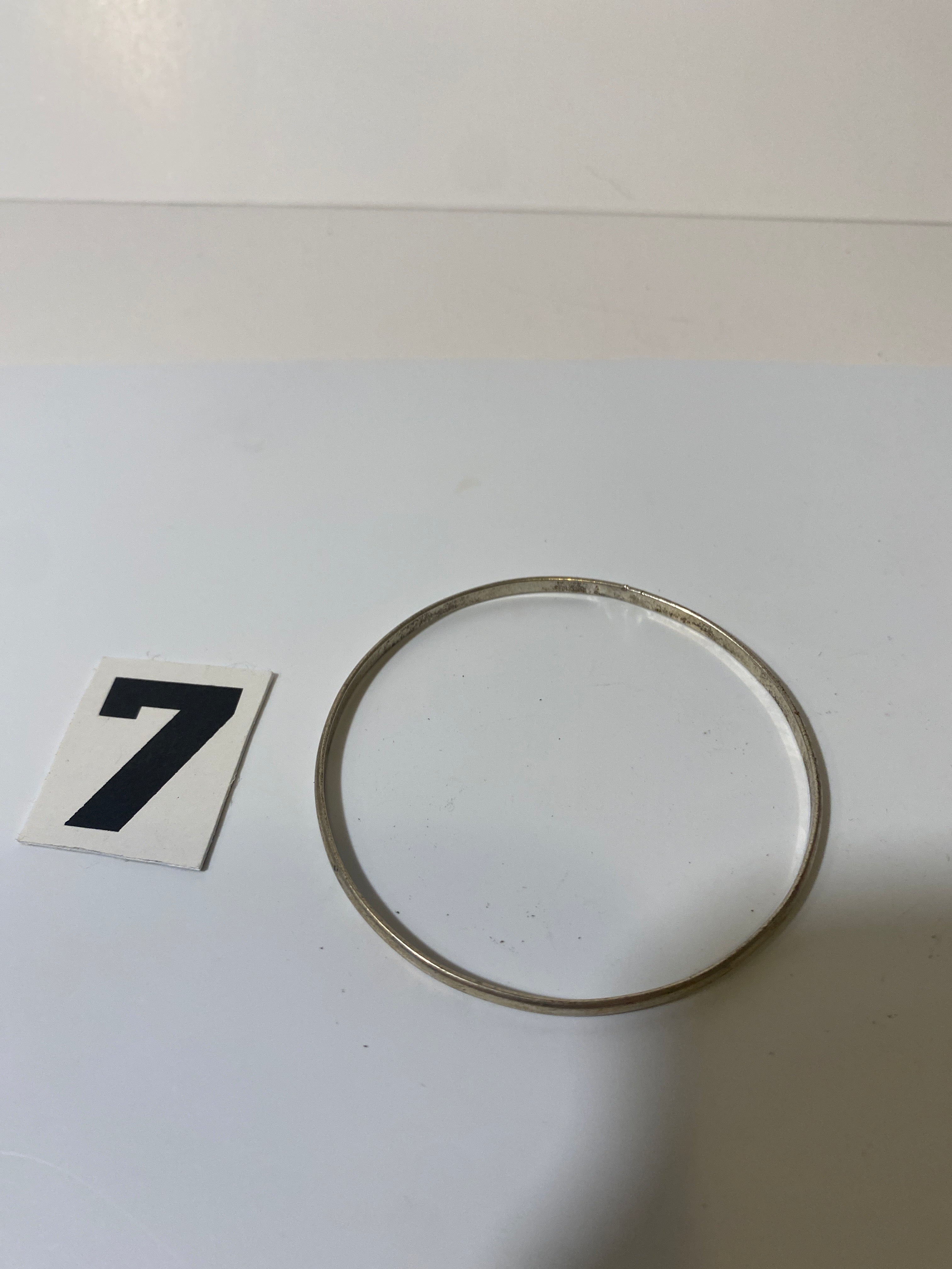 Thin Silver Tone Bracelet