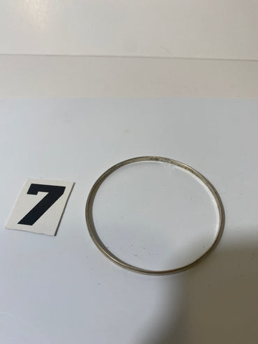 Thin Silver Tone Bracelet