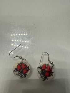 Red Heart Earrings