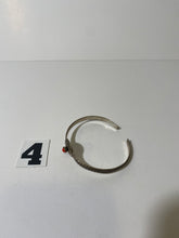 Load image into Gallery viewer, Orange Stone Chrome Bracelet
