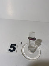 Load image into Gallery viewer, Silver Tone Pink Stone Wedding Band
