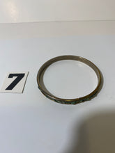 Load image into Gallery viewer, Gold Tone Green Stone Bangle Bracelet
