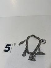Load image into Gallery viewer, (Copy) Silver Tone Colonial Charm Bracelet
