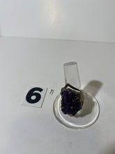 Load image into Gallery viewer, Silver Tone Purple Stone Ring
