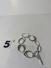 Load image into Gallery viewer, Silver Tone Hoop Bracelet

