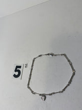 Load image into Gallery viewer, Silver Tone Heart Bracelet Anklet
