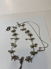 Load image into Gallery viewer, Silver Tone Animal Charm Necklace
