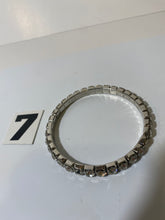 Load image into Gallery viewer, Silver Tone White Stone Bracelet
