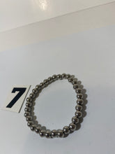 Load image into Gallery viewer, Silver Tone Ball Tone Bracelet
