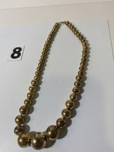 Load image into Gallery viewer, Gold Tone Ball Necklace
