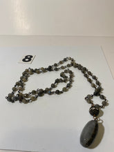 Load image into Gallery viewer, Blue Gray Beaded Necklace
