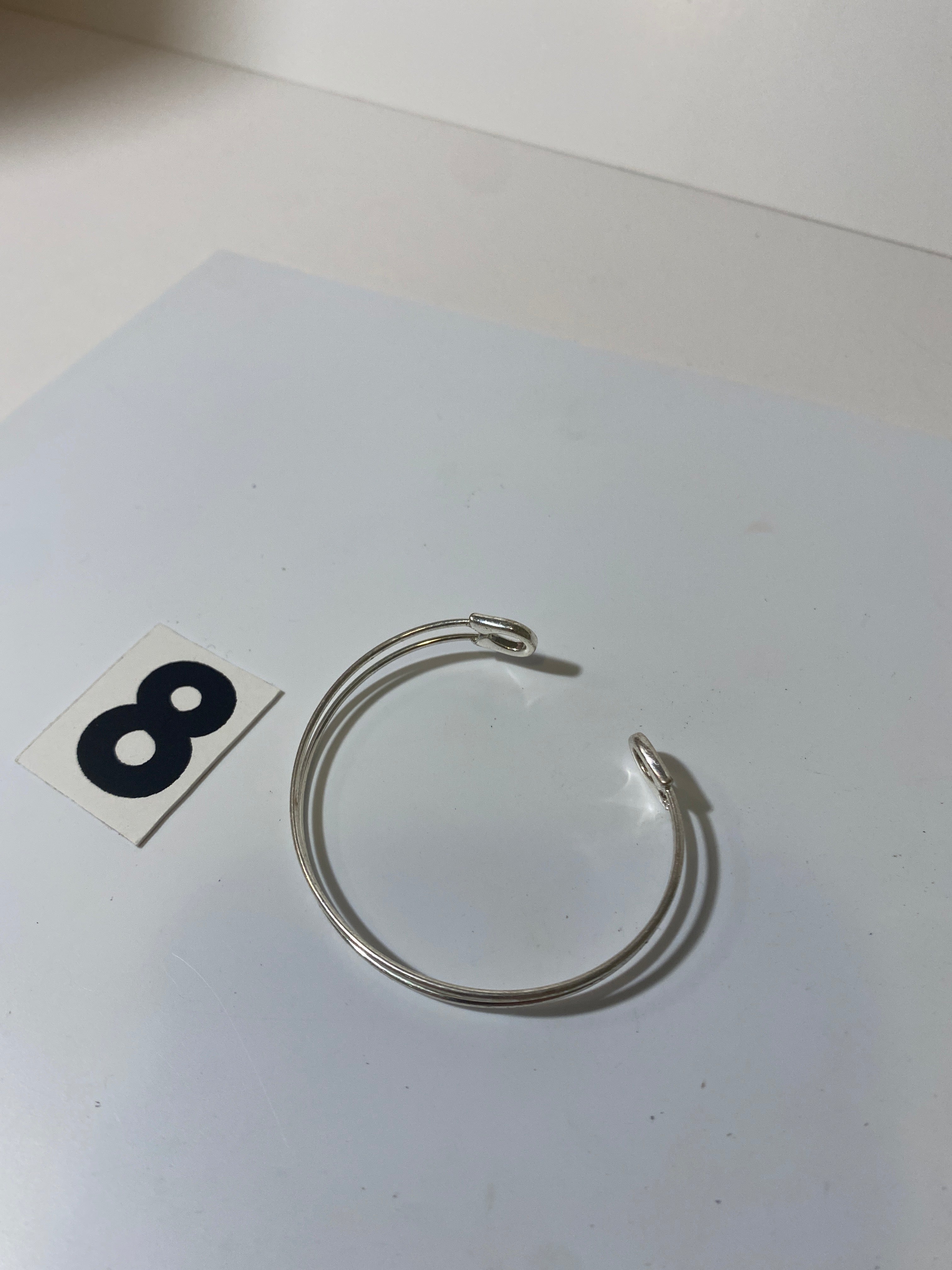 Silver Tone Wire Bracelet