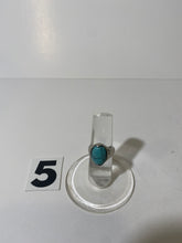 Load image into Gallery viewer, Chrome Blue Stone Ring
