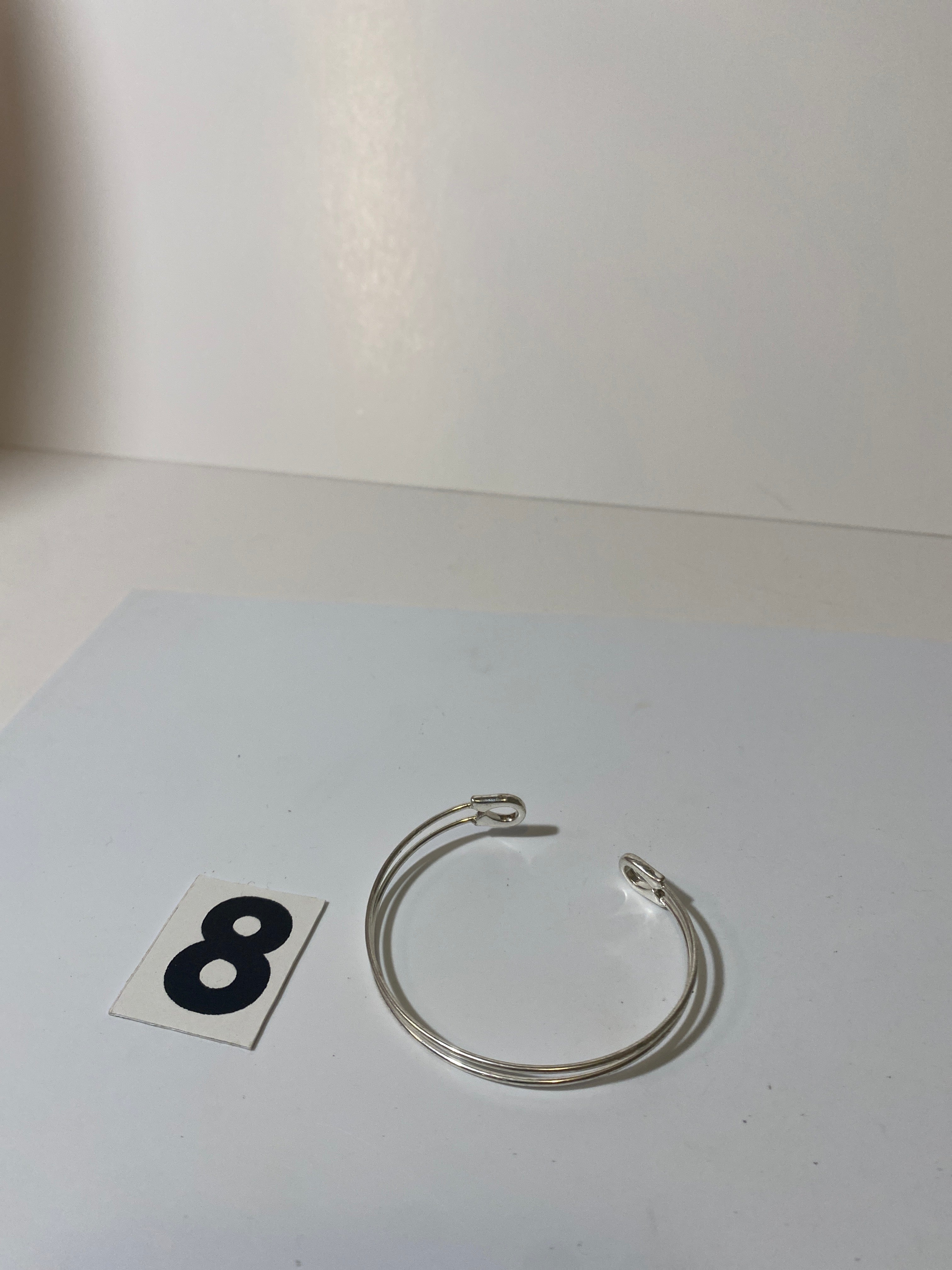 Silver Tone Wire Bracelet