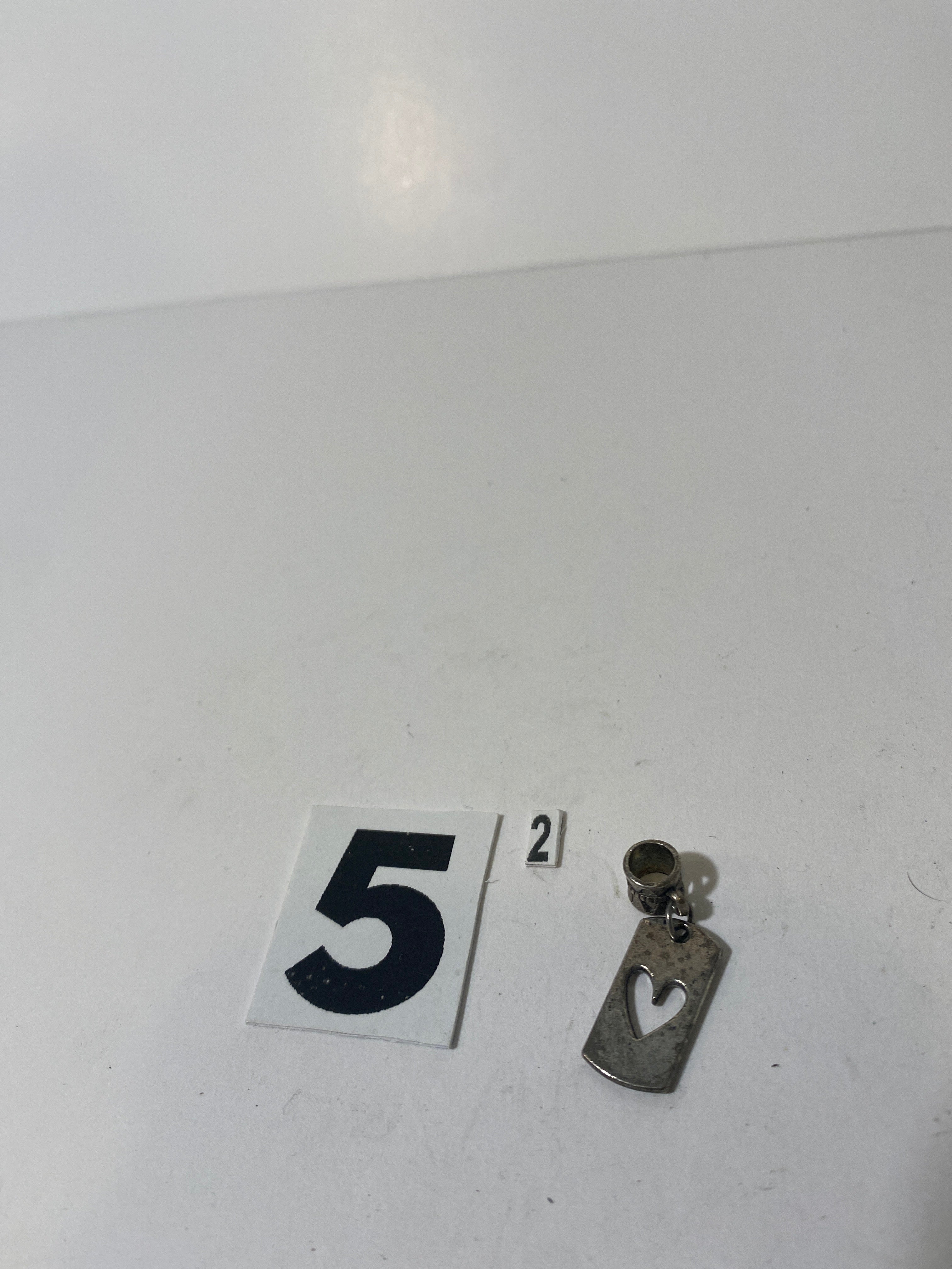 Silver Tone Heart Pendant