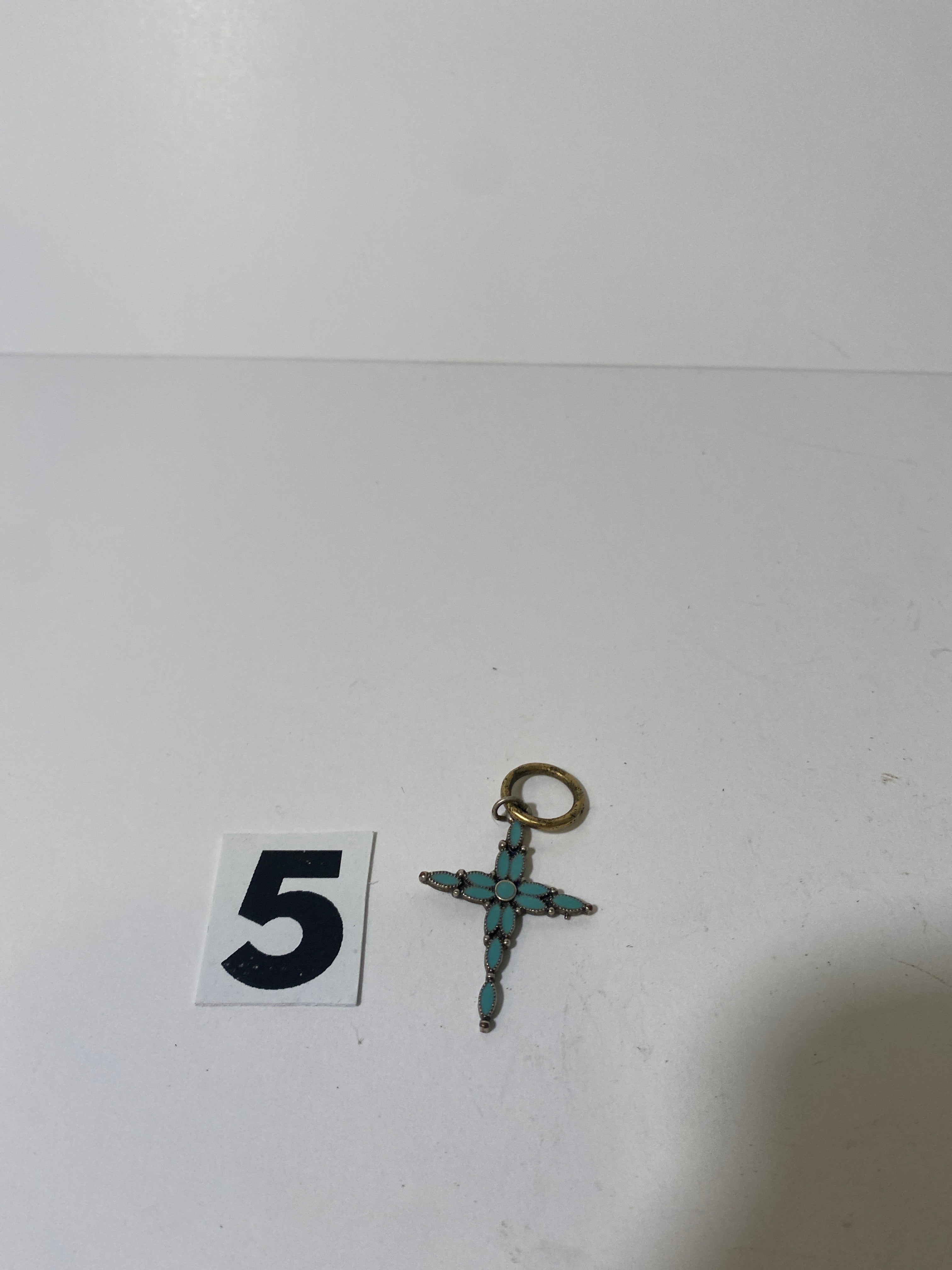 Silver Tone Cross Pendant