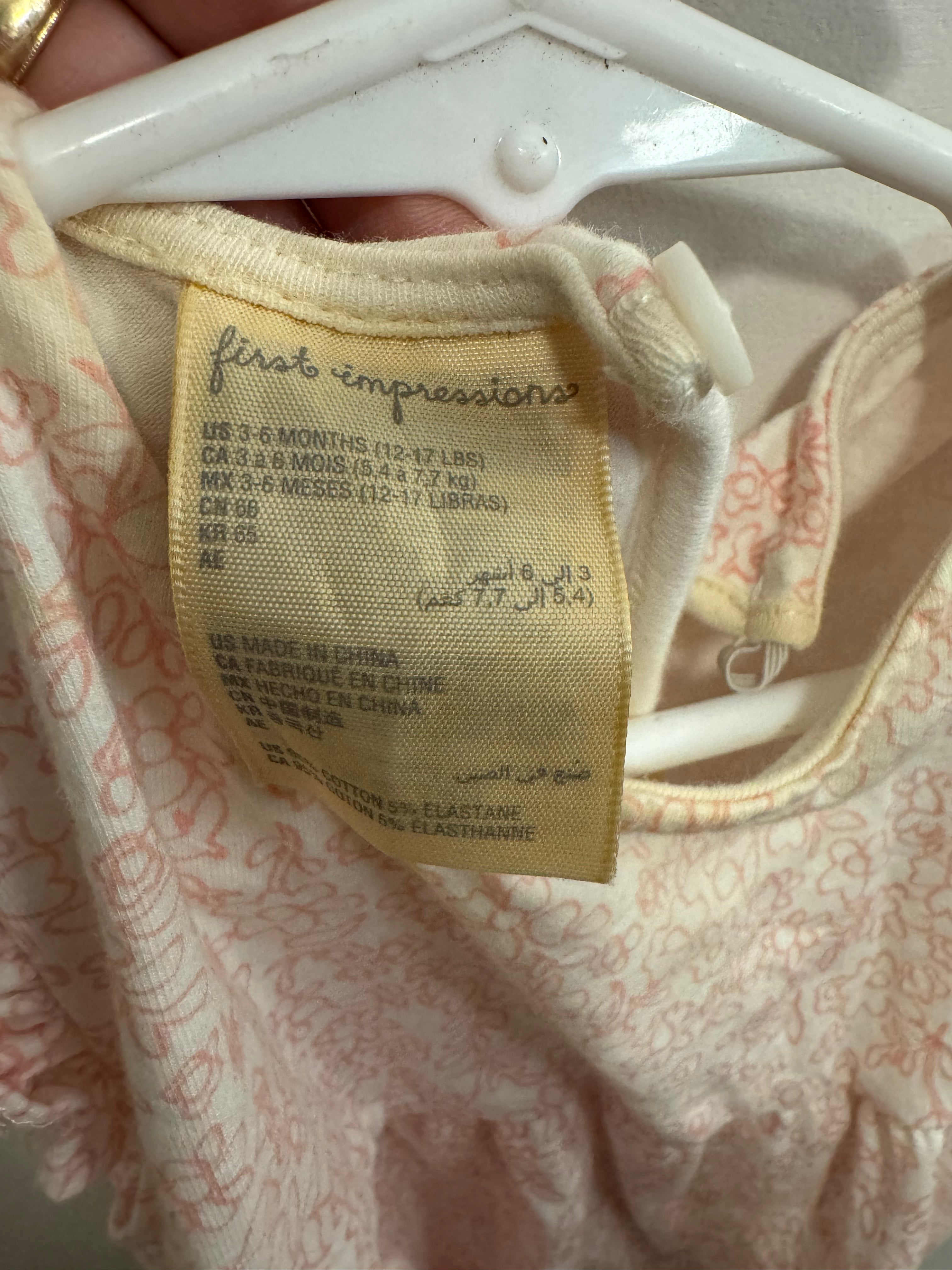 Girls 3-6m Pink Shirt