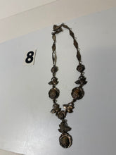 Load image into Gallery viewer, Silver Tone Rose Necklace

