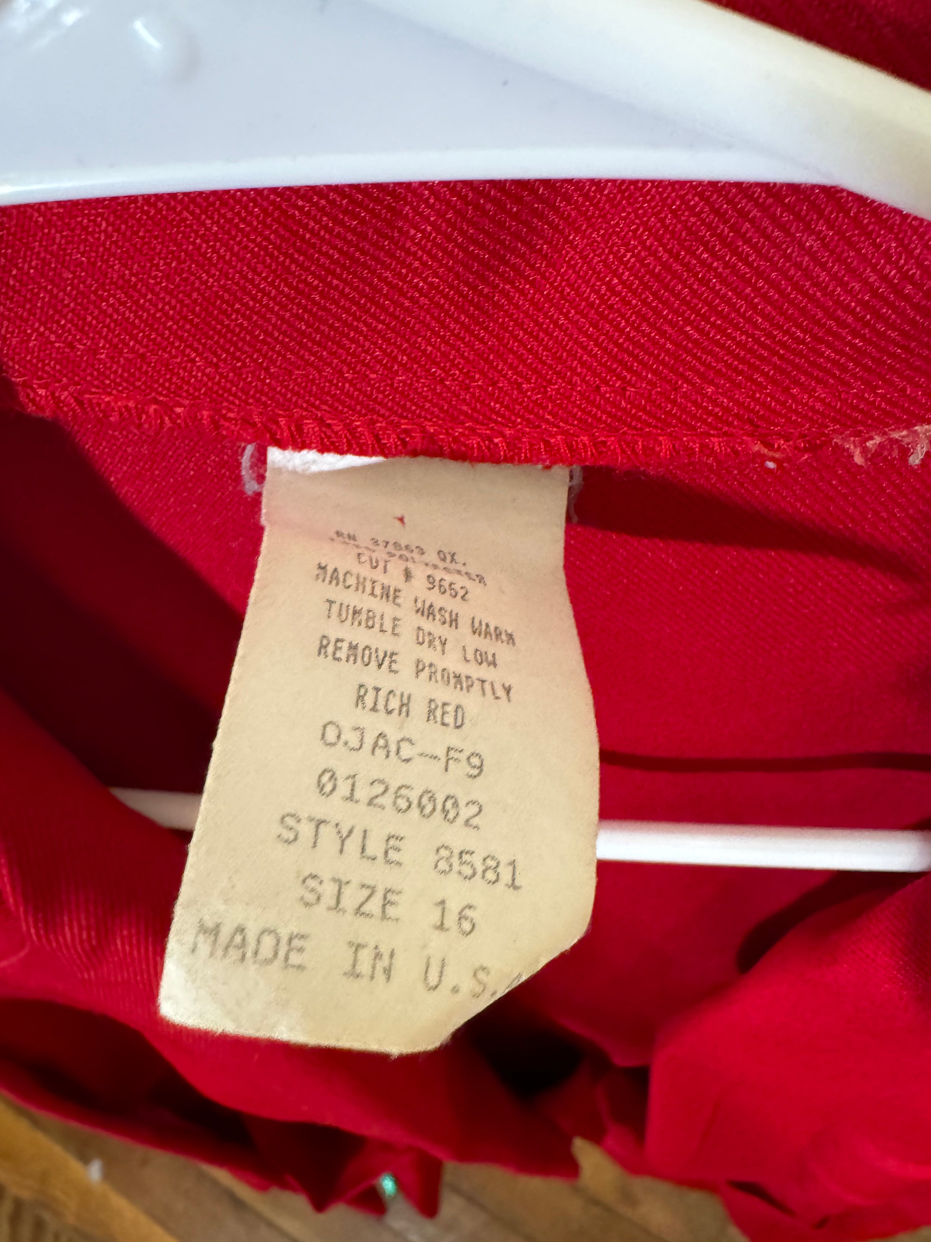 Women’s 16 Red Jacket