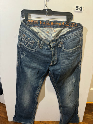 Men’s 34 Rock Revival Jeans