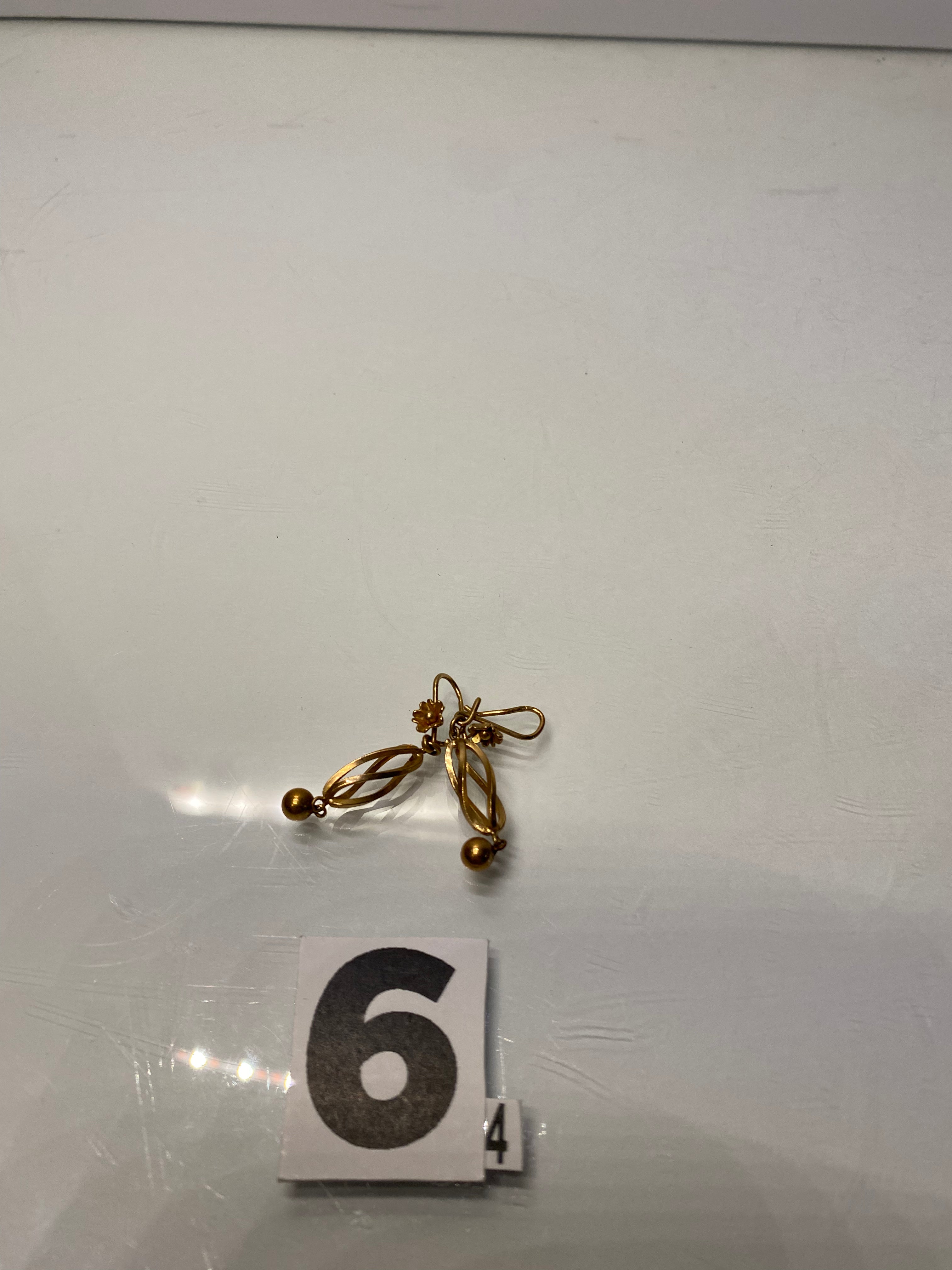 Golden Flower Earrings