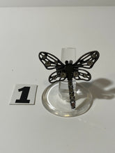 Load image into Gallery viewer, Silver Tone Butterfly Ring OSFA
