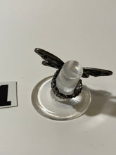 Load image into Gallery viewer, Silver Tone Butterfly Ring OSFA
