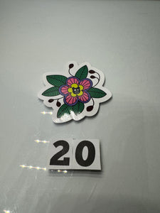 Pig Flower Sticker