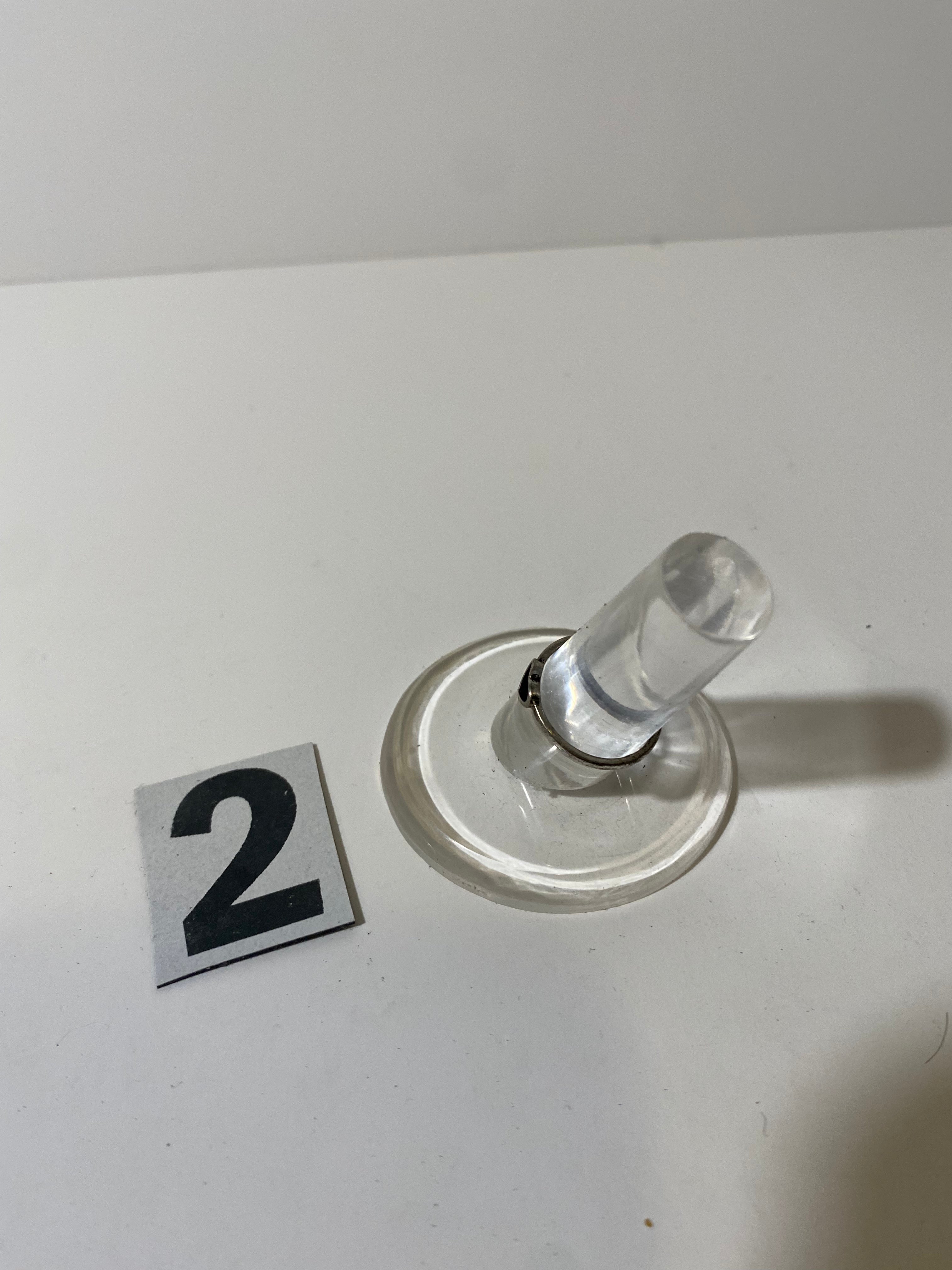 Silver Tone Heart Ring