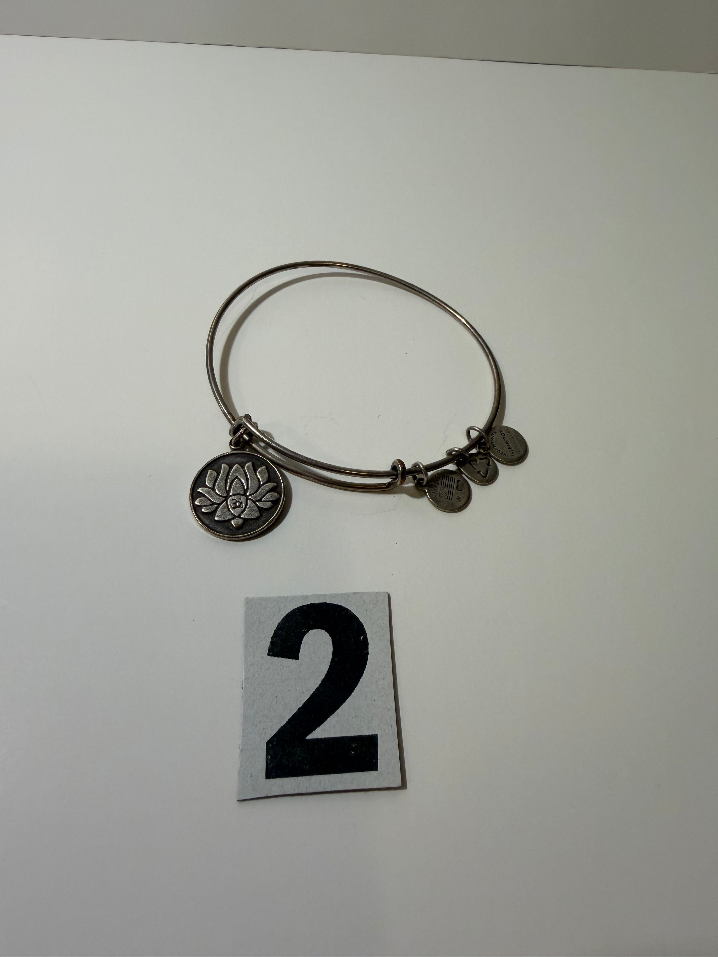 Chrome Flower Charm Bracelet