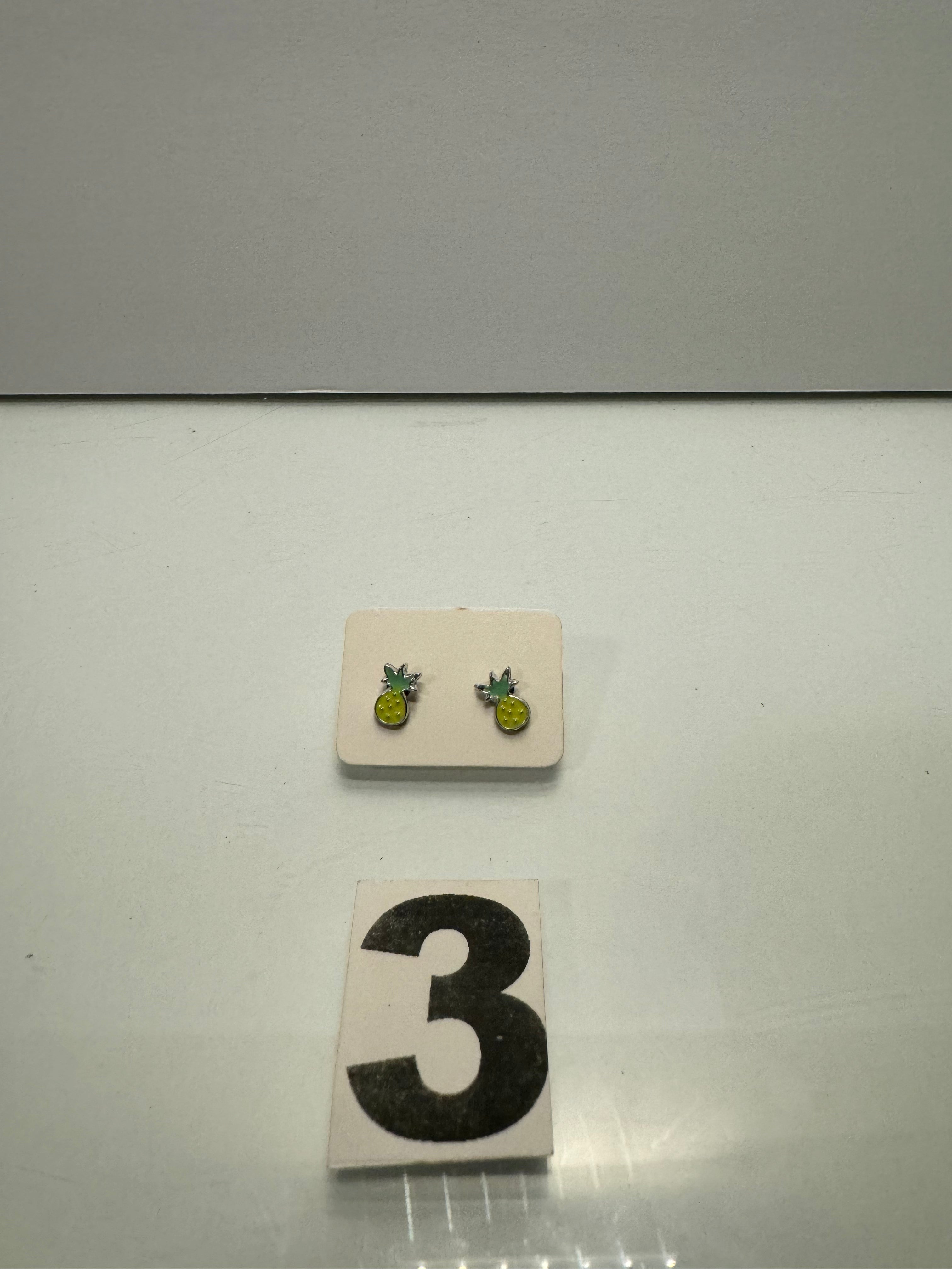 Green Pineapple Earrings