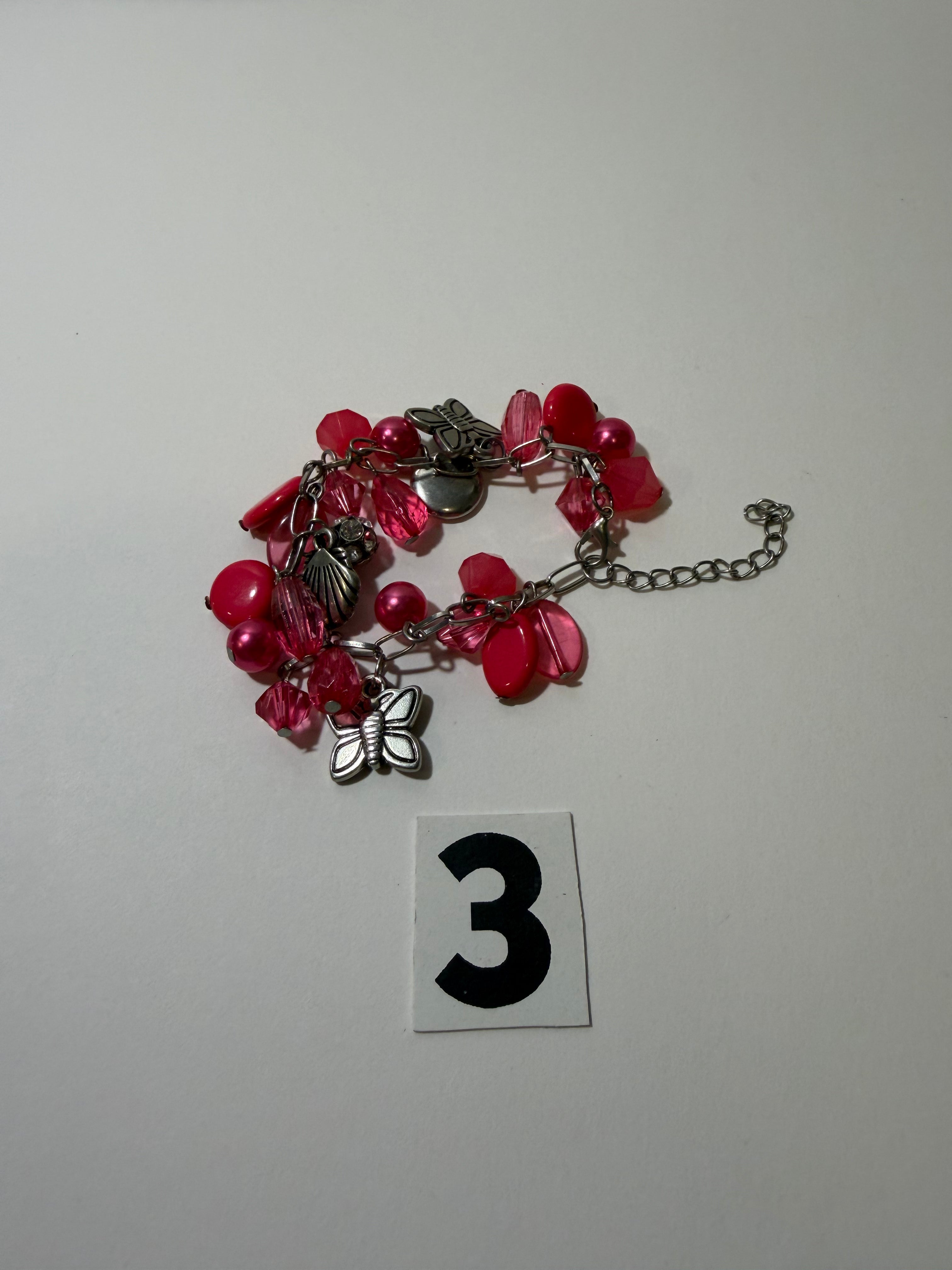 Pink Charm Bracelet