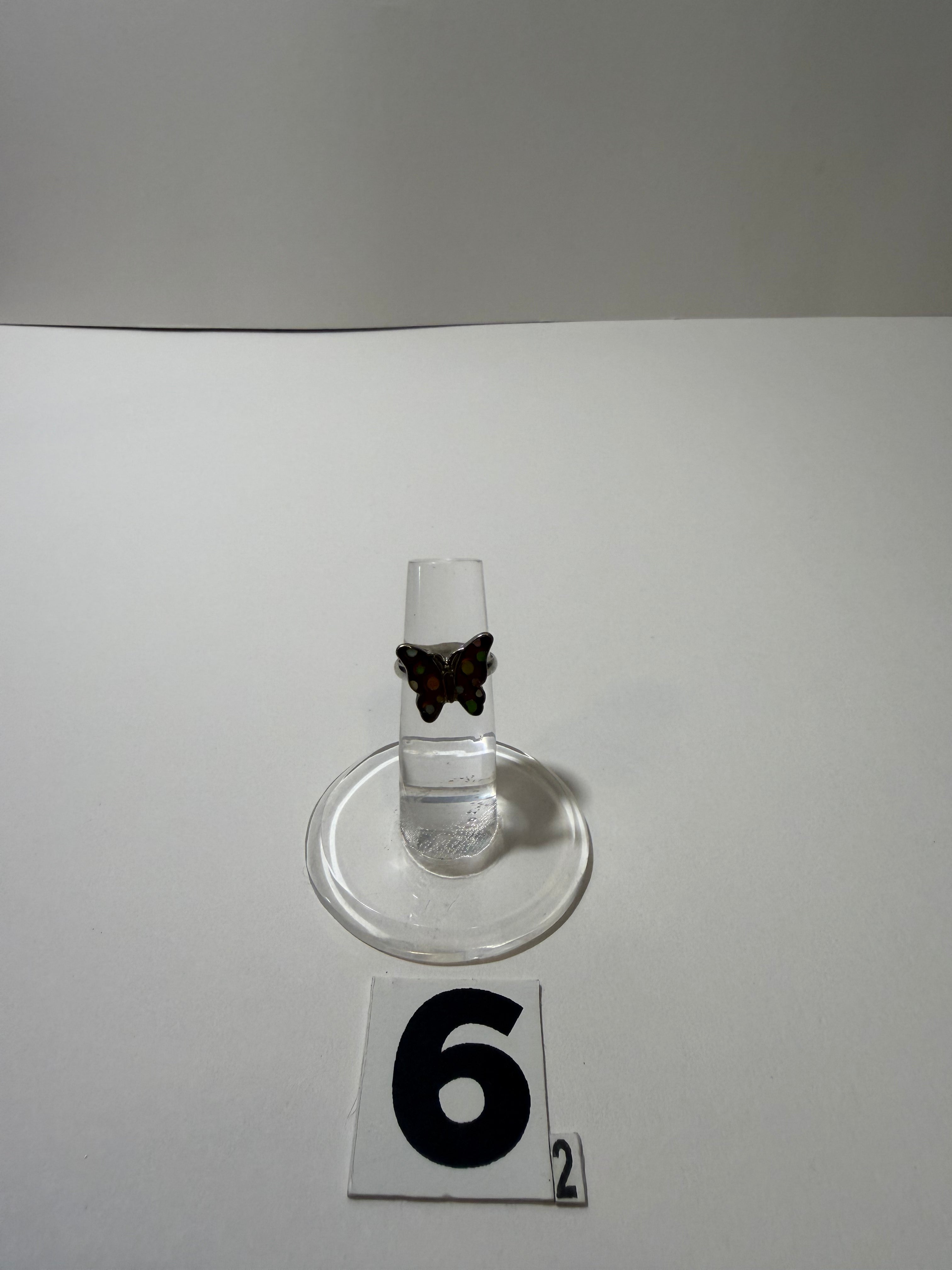 Multicolored Butterfly Ring