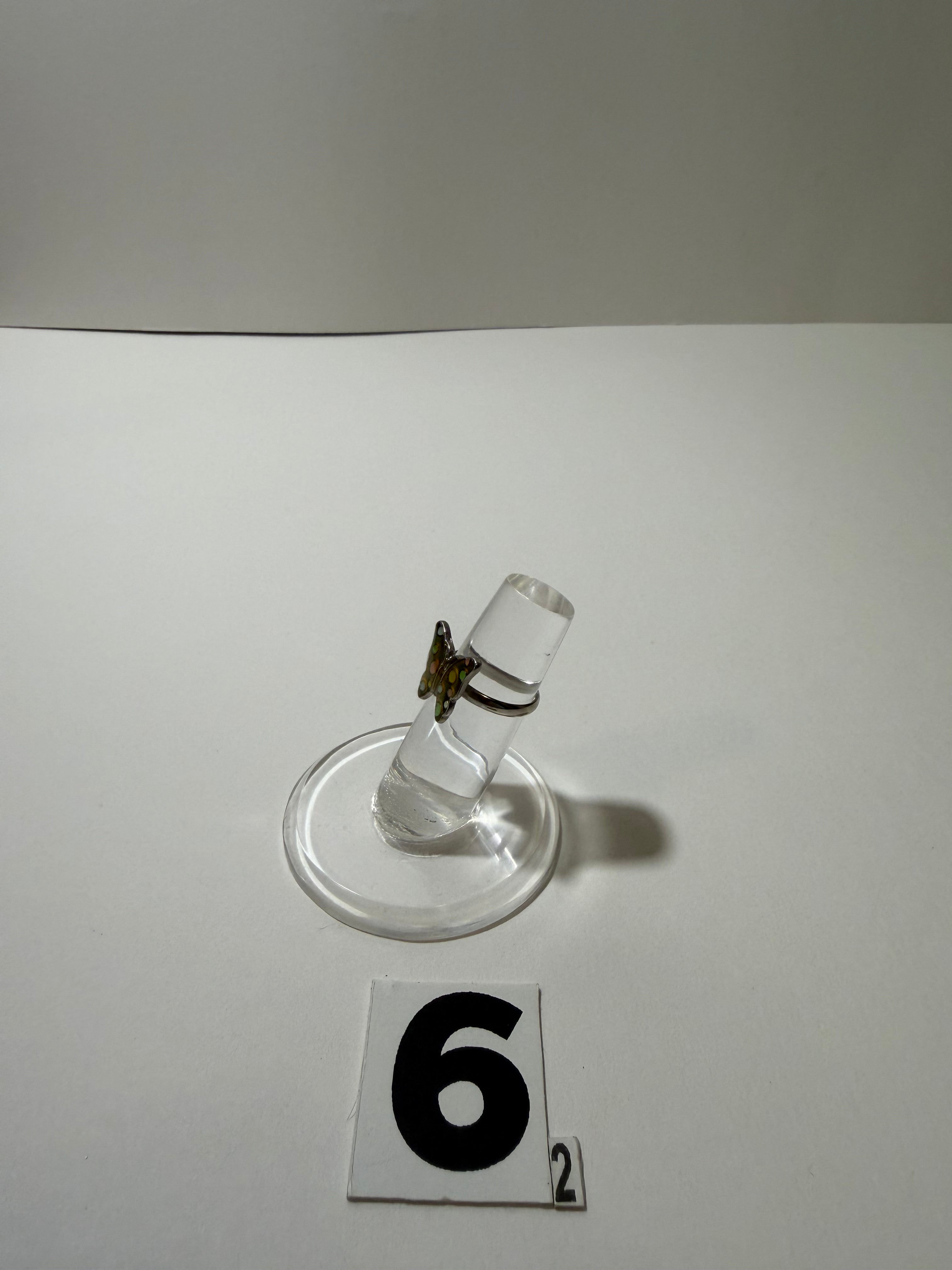 Multicolored Butterfly Ring