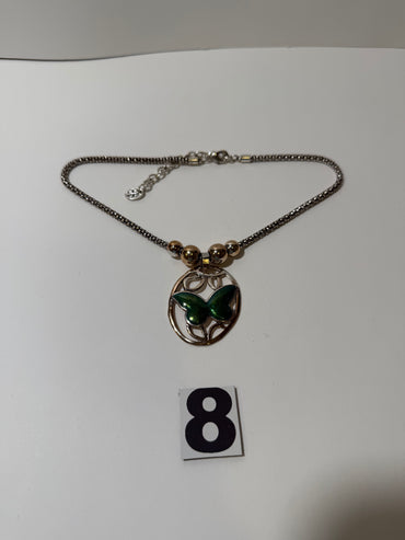 Chrome Butterfly Necklace