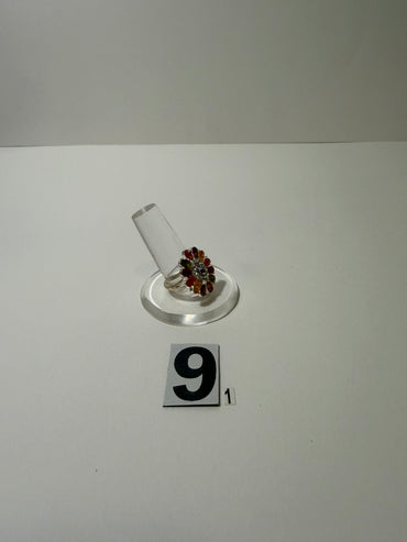 Multicolored Flower Ring