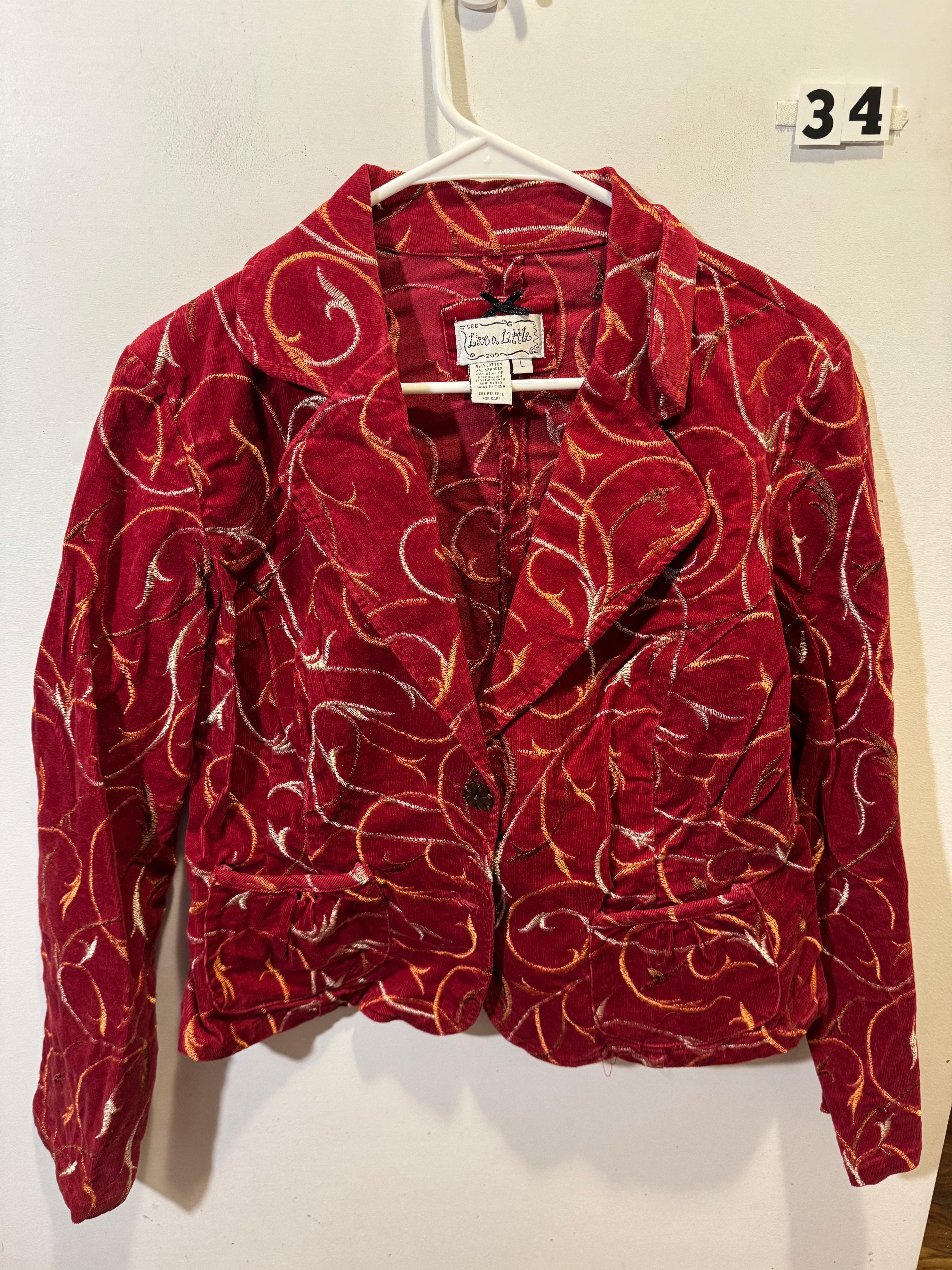 Women’s L Live A Little Jacket