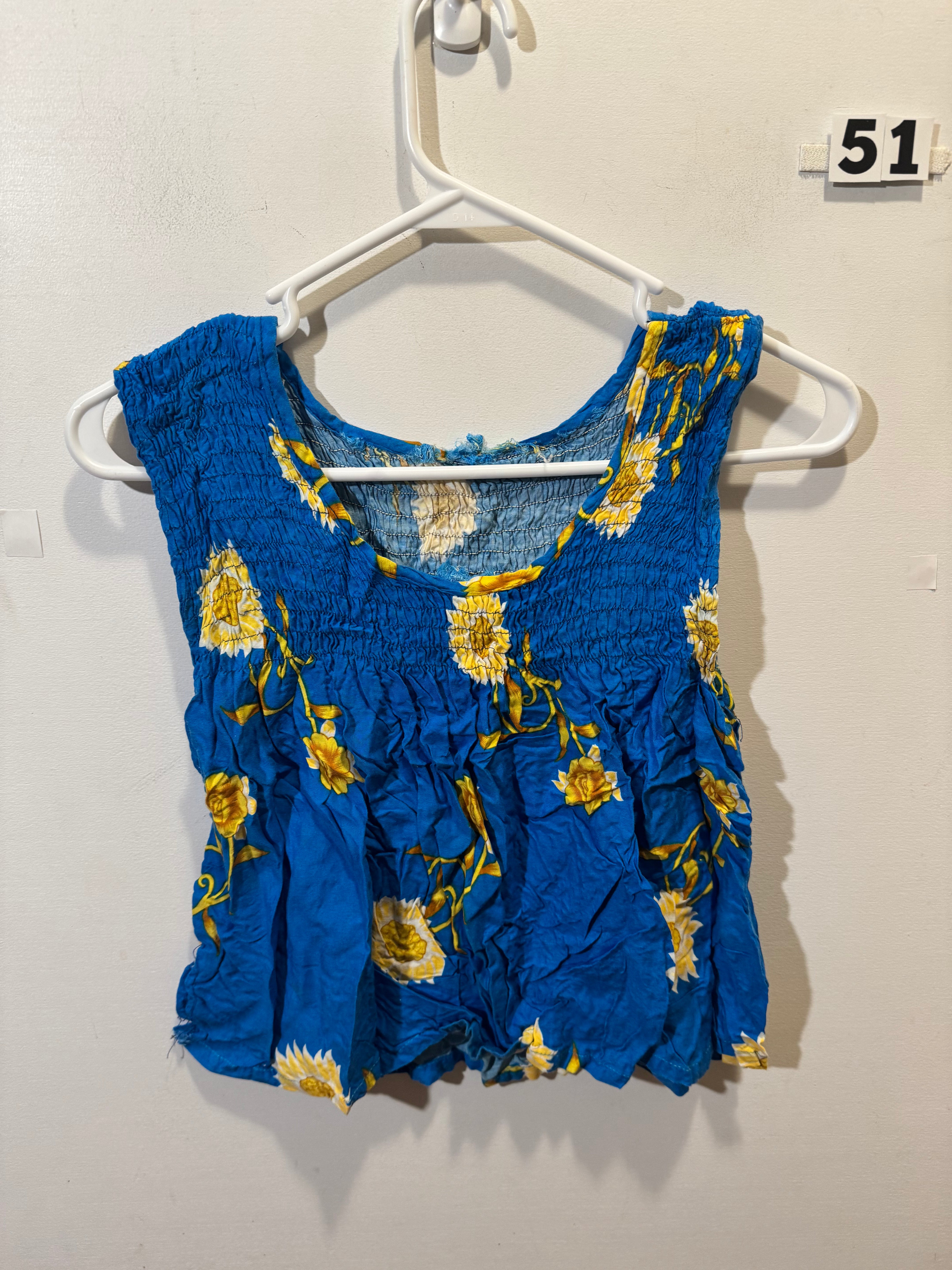 Women’s S Blue Flower Shirt